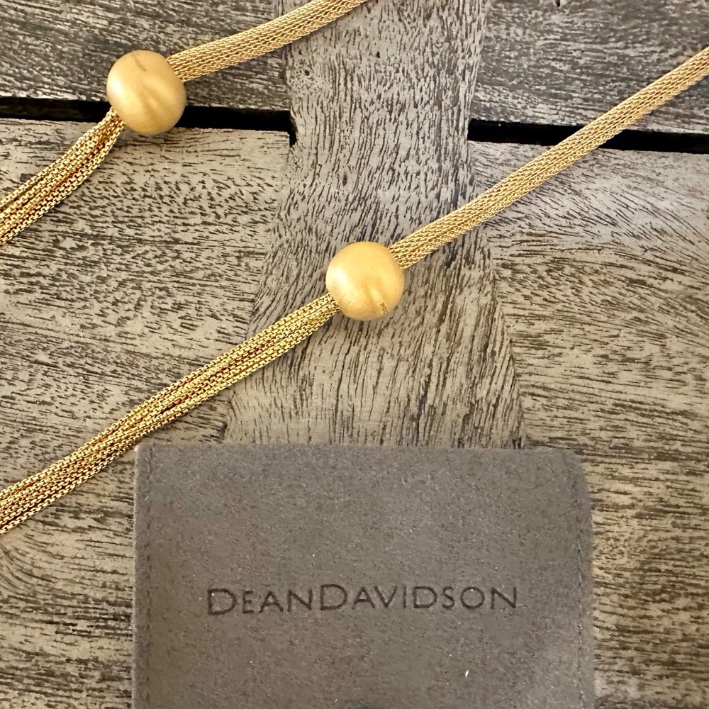 Dean Davidson 19" Drop 22 Karat Gold Plated Statement Necklace - Picture 6 of 7